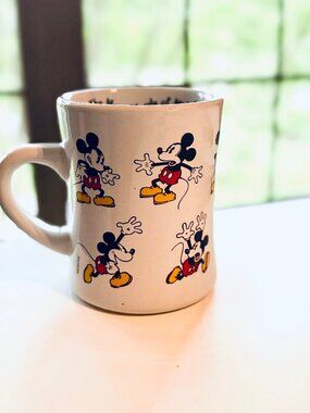 Mickey Mouse Mug - The Many Moods of Mickey White Chunky Mug Disney Store